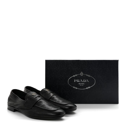Prada Goatskin Calzature Uomo Mens Loafers 8 Black 10 of 10