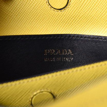 Prada Saffiano Cuir Large Double Bag Girasole 8 of 18