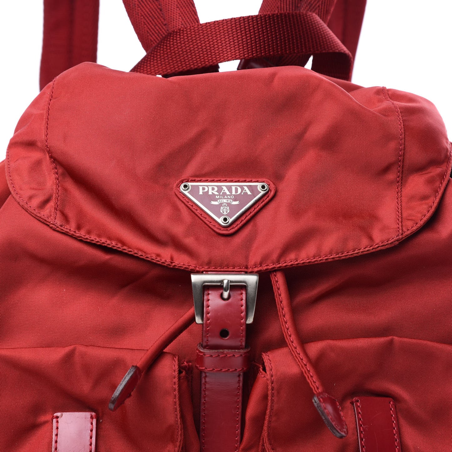Nylon Vela Small Backpack Rosso
