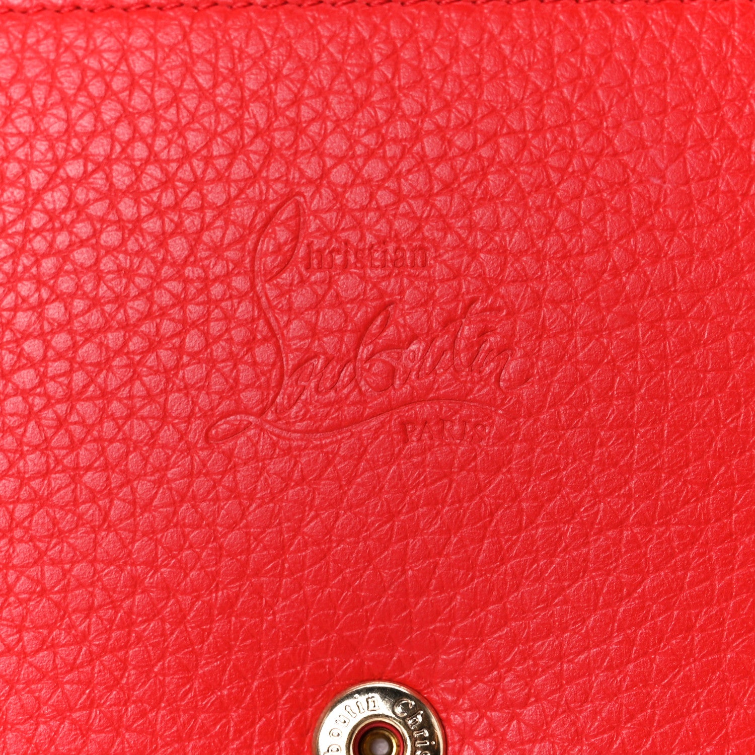 Christian Louboutin Calfskin Boudoir Wallet on Chain Red 8 of 12