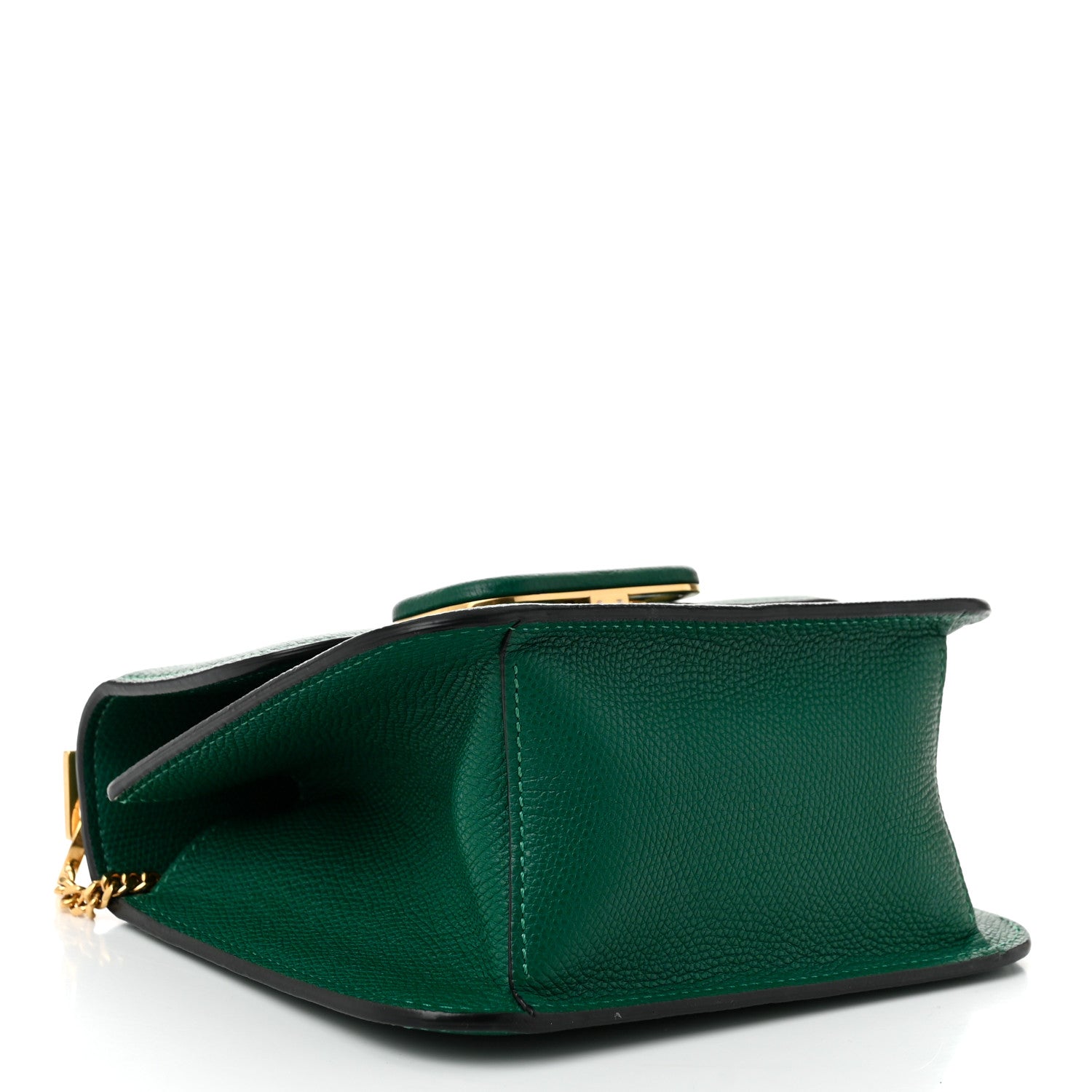 Valentino Garavani Grainy Calfskin Small VSling Shoulder Bag English Green 4 of 9