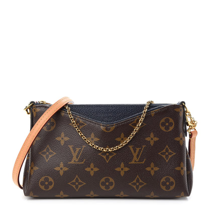 Louis Vuitton Monogram Pallas Clutch Blue Marine 1 of 9