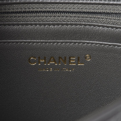 Chanel Lambskin Quilted Mini Rectangular Flap Grey 5 of 13