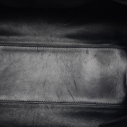 Balenciaga Grained Calfskin M Tube Round Tote Black 16 of 19