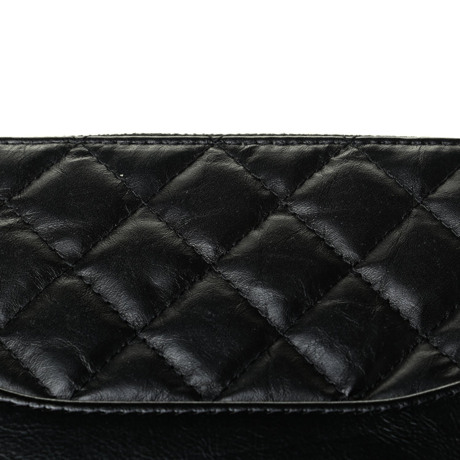 Chanel Aged Calfskin Quilted Small Gabrielle Clutch With Chain Black 5 of 6