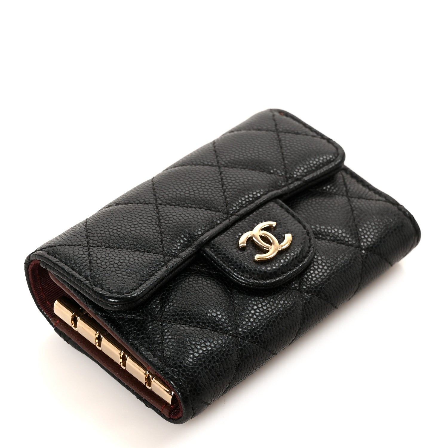 Chanel Caviar Quilted Classic 4 Key Holder Wallet Black 4 of 10