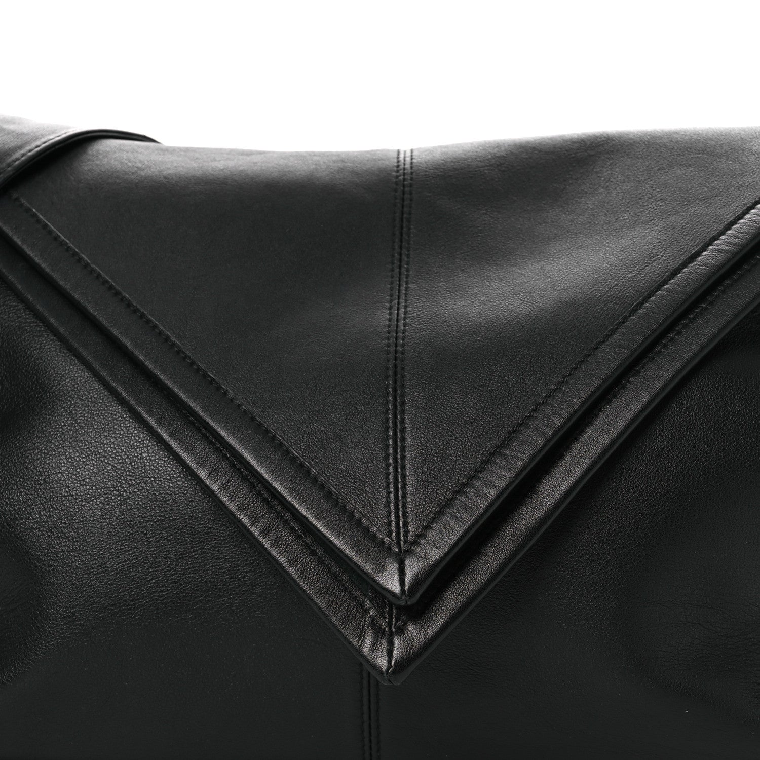 Bottega Veneta Silky Calfskin Medium Sawyer Messenger Bag Black 8 of 14