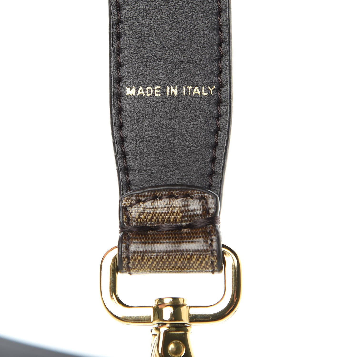 Fendi Glazed Fabric FF Strap You Tobacco 4 of 5