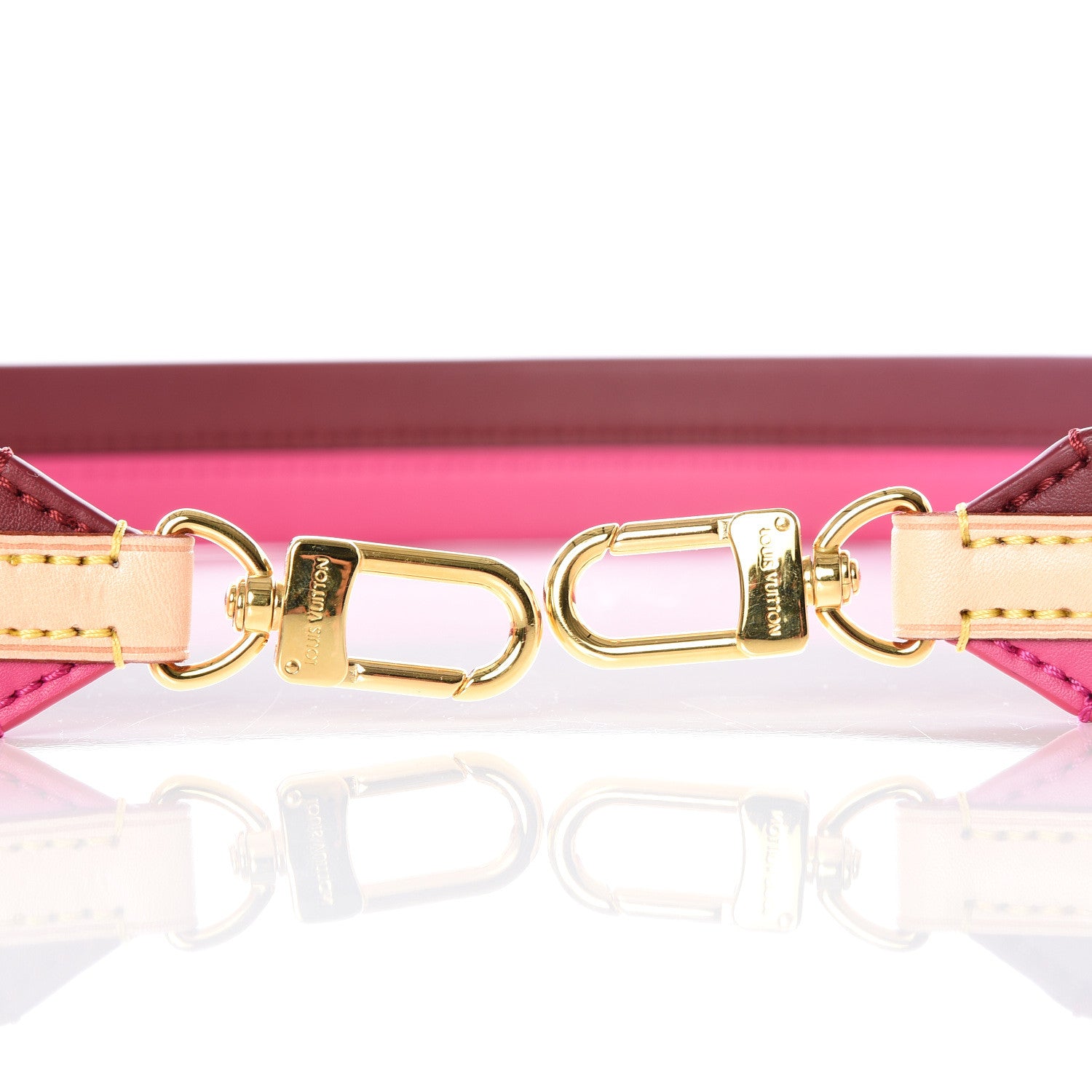 Louis Vuitton Calfskin Cluny BB Shoulder Strap Bordeaux Fuchsia 2 of 4