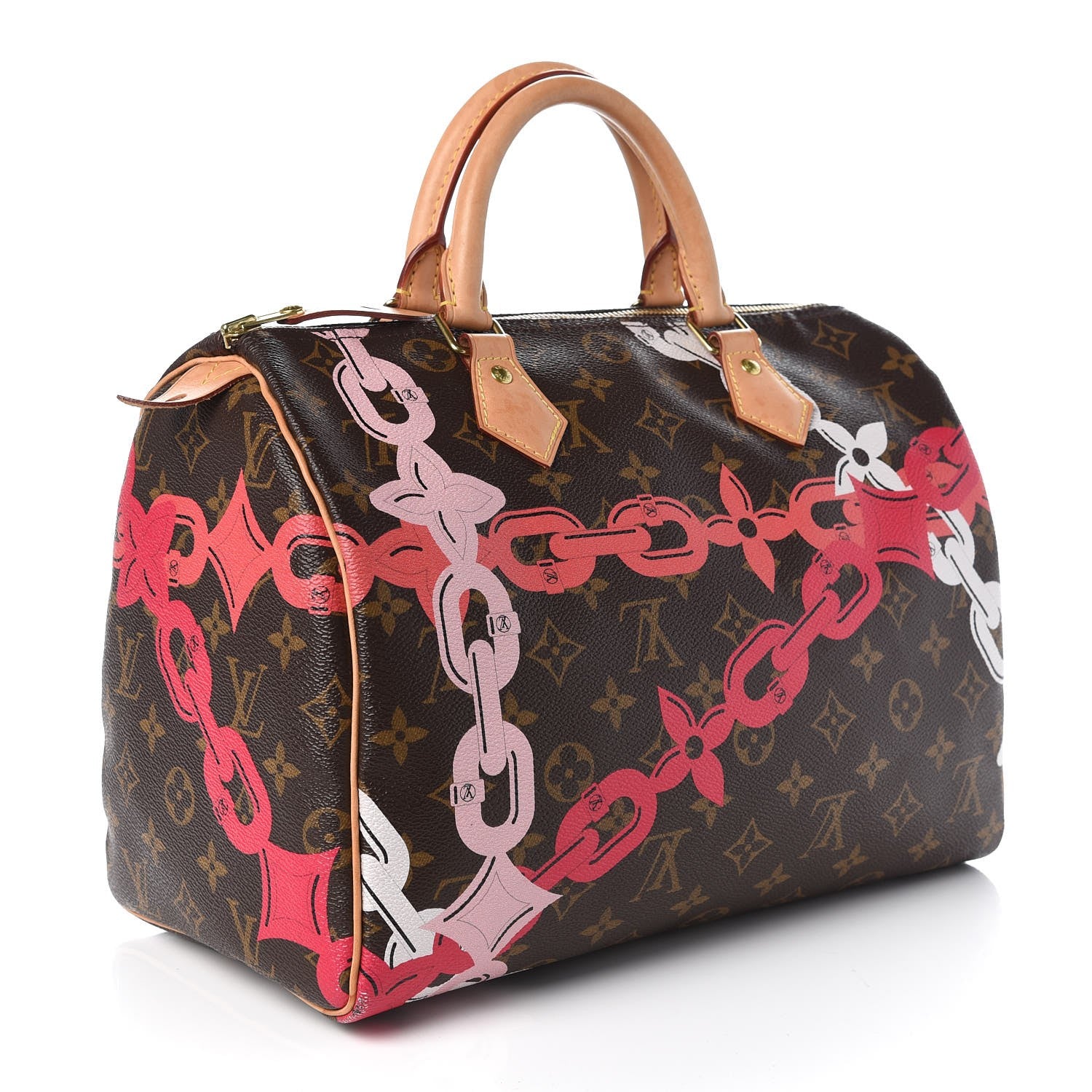 Louis Vuitton Monogram Bay Speedy 30 Rose Ballerine Poppy 3 of 8