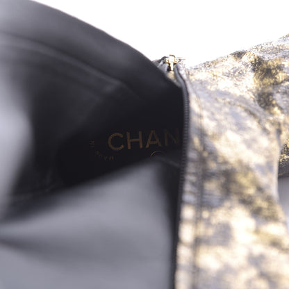 Chanel Metallic Lambskin Over the Knee Boots 37 Gold Black 7 of 8