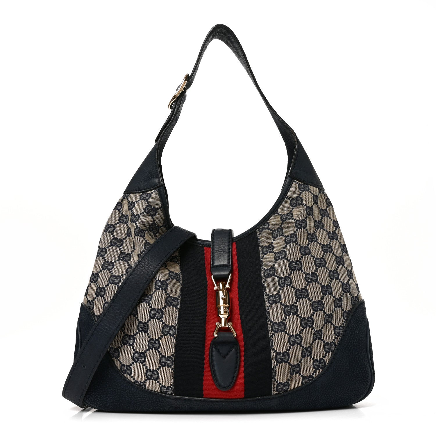Gucci Monogram Nubuck Jackie O Hobo 1 of 10