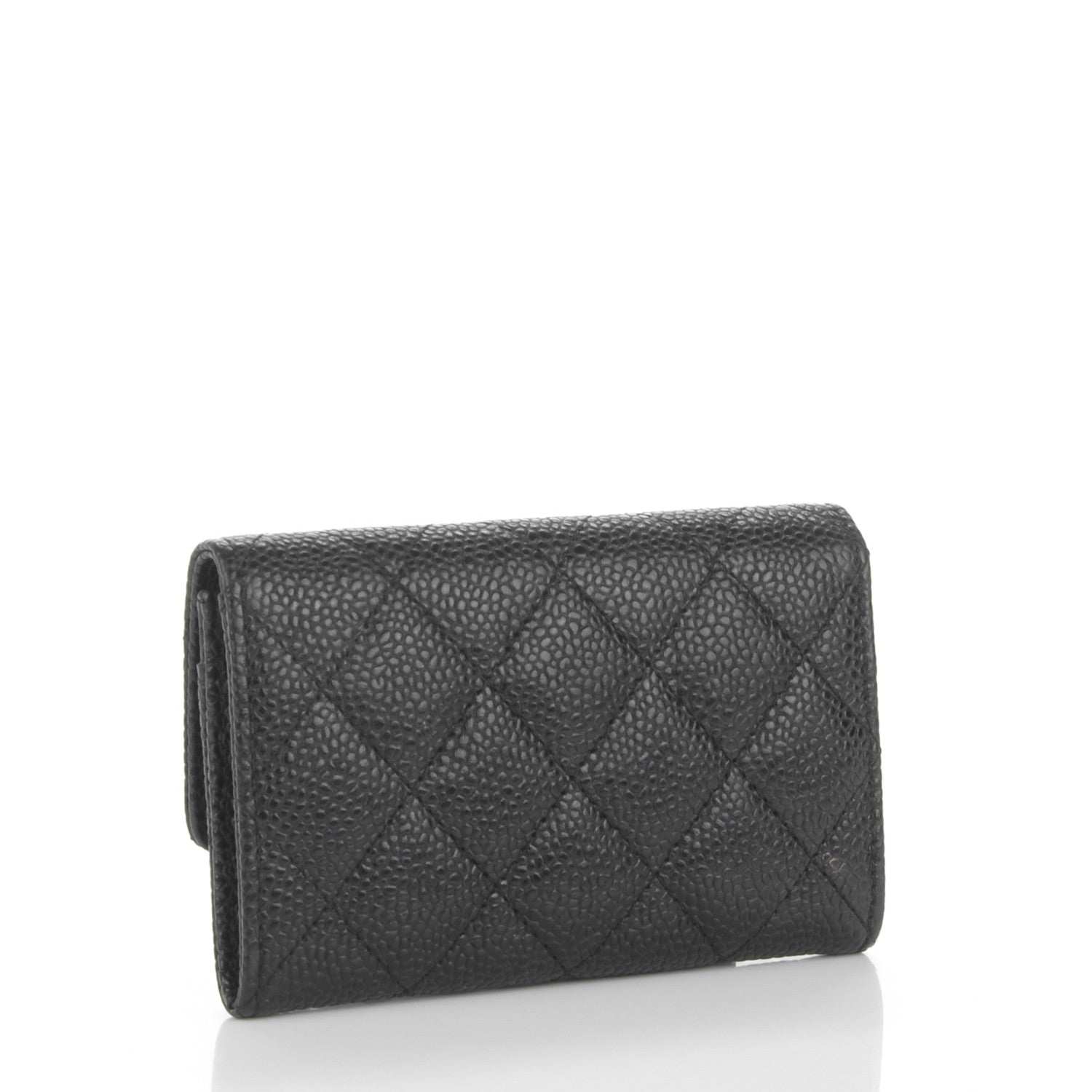 Chanel Caviar Quilted Flap Card Holder Black 3 of 8