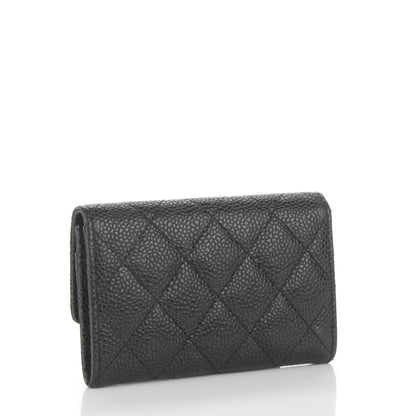 Chanel Caviar Quilted Flap Card Holder Black 3 of 8