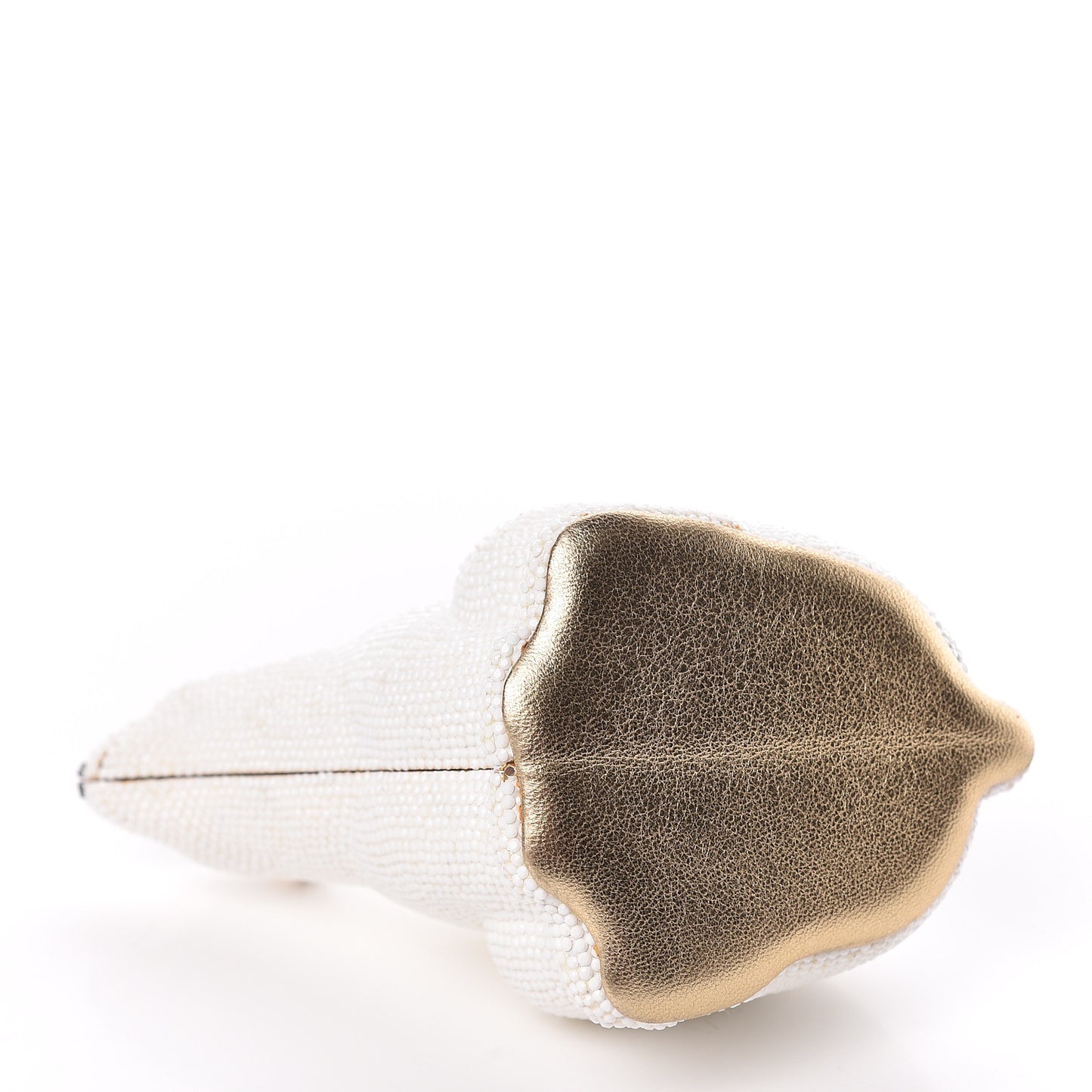 Swarovski Crystal Polar Bear Minaudiere Clutch White