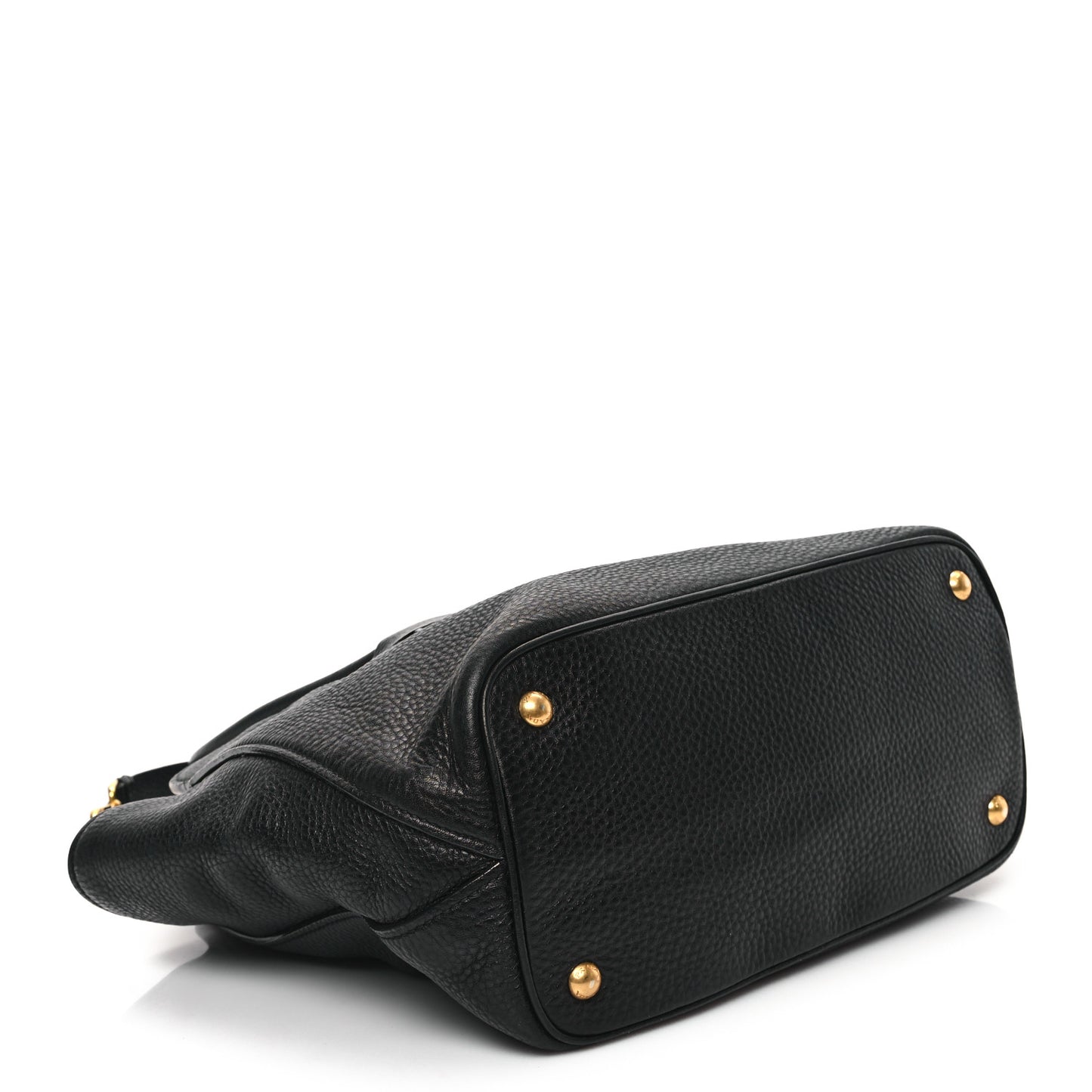 Vitello Daino Shopping Tote Black