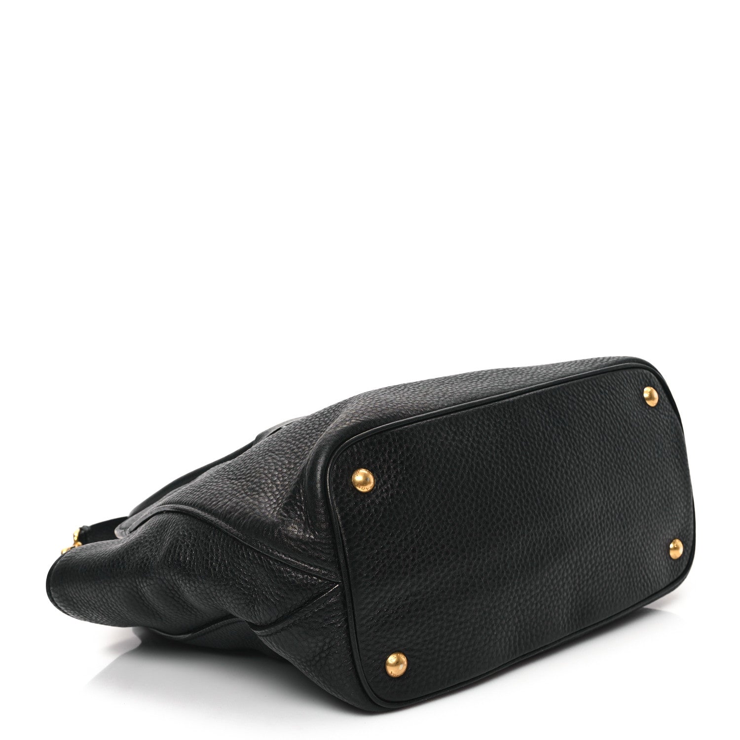 Prada Vitello Daino Shopping Tote Black 4 of 10