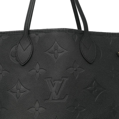 Louis Vuitton Empreinte Monogram Giant Neverfull MM Black 7 of 13