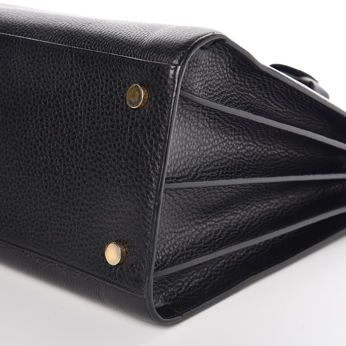 Grained Calfskin Large Sac De Jour Carryall Black