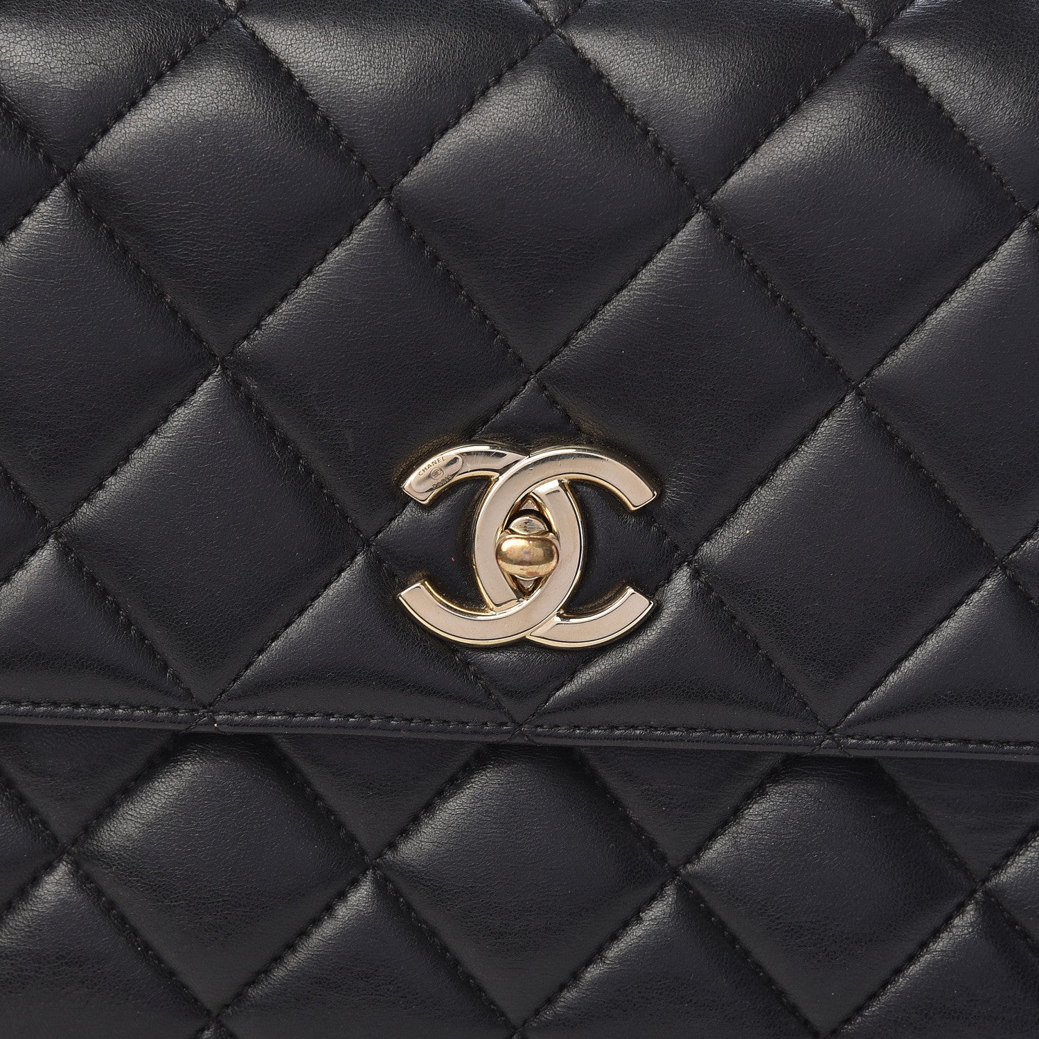 Chanel Lambskin Quilted Medium Trendy CC Flap Dual Handle Bag Black 10 of 10