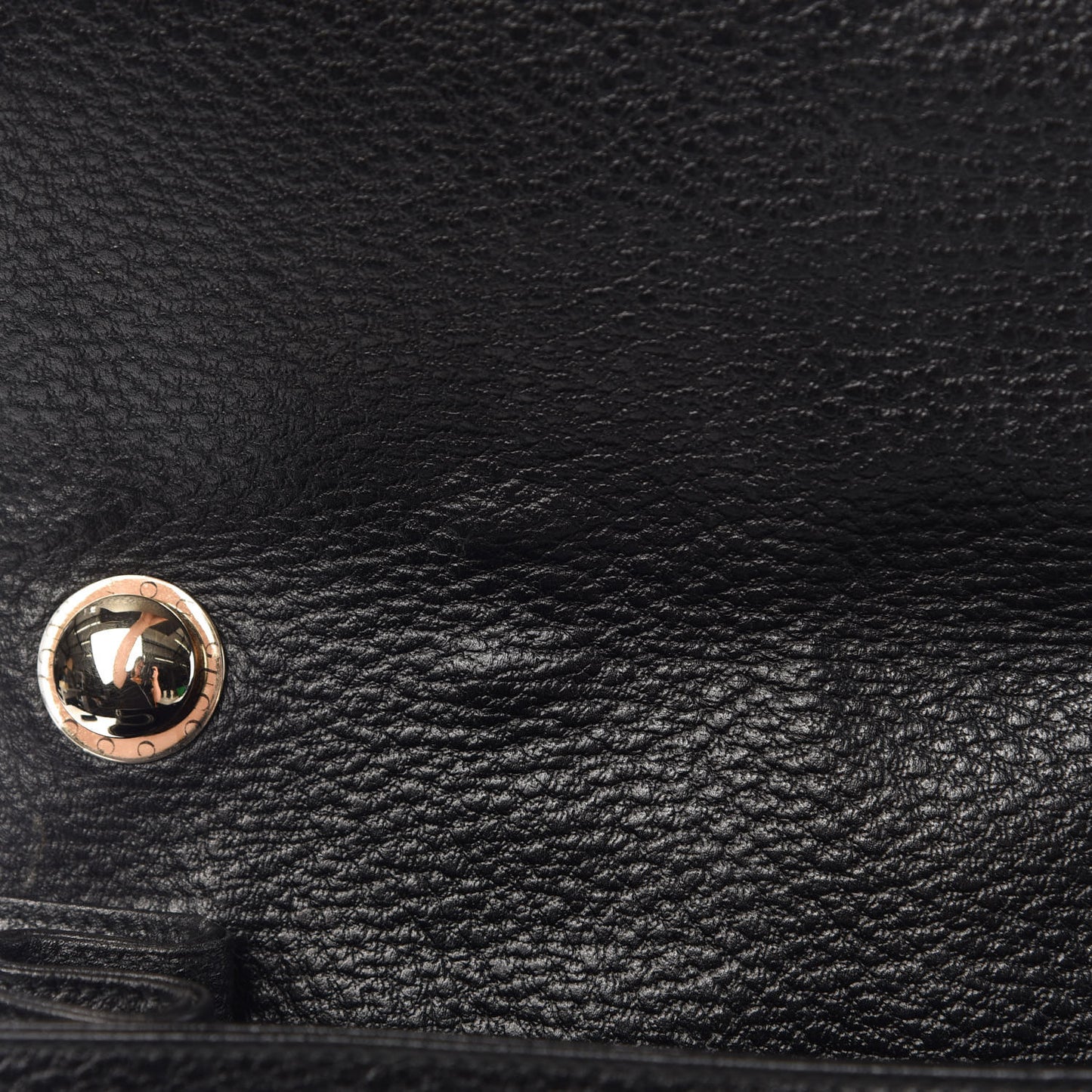Pebbled Calfskin Web Blondie Hobo Black