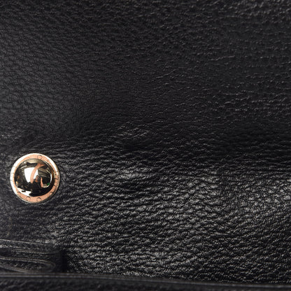 Gucci Pebbled Calfskin Web Blondie Hobo Black 9 of 13