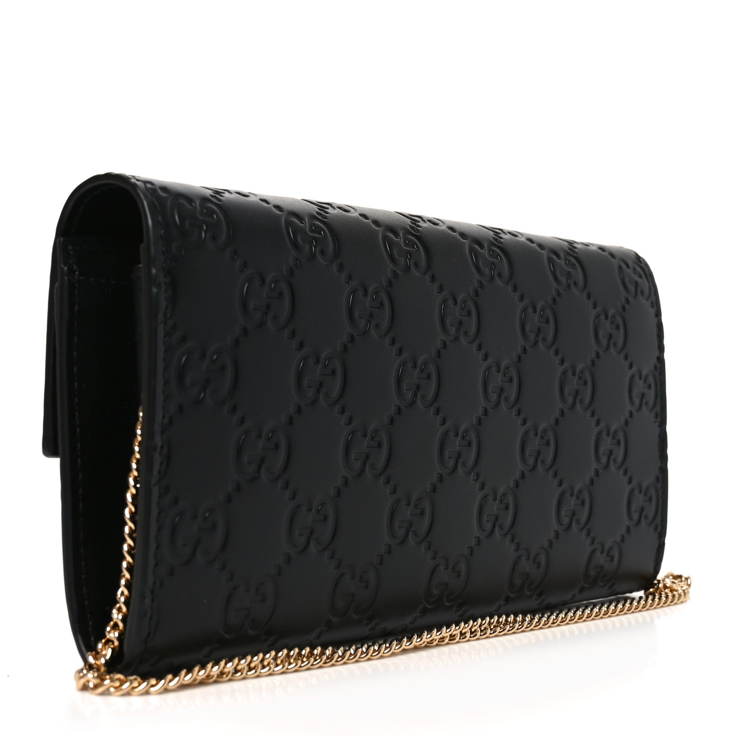 Gucci Guccissima Padlock Chain Wallet Black 3 of 20