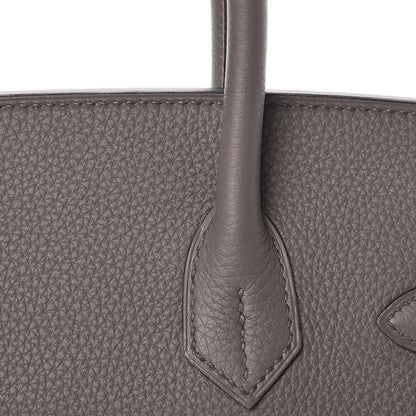 Hermes Togo Birkin 30 Etain 29 of 35
