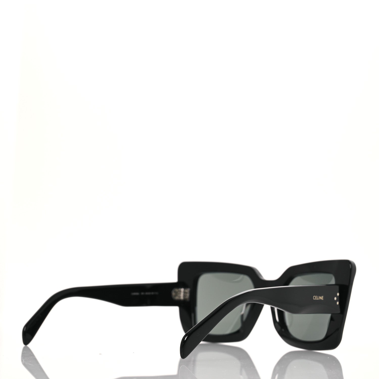 Celine Acetate Square Sunglasses CL40156U Black 4 of 7