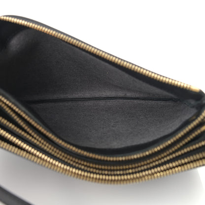 Celine Lambskin Large Trio Crossbody Bag Black 9 of 15
