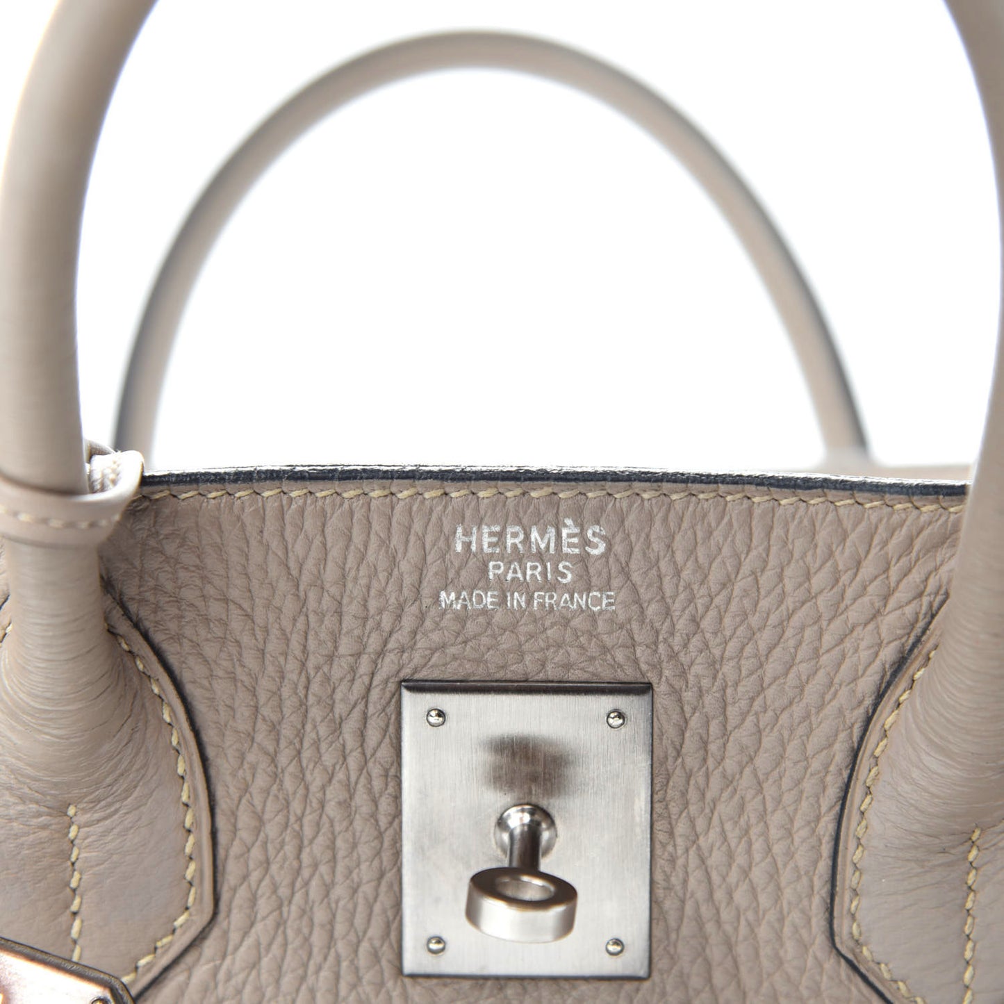 Taurillon Clemence HAC Birkin 32 Gris Tourterelle