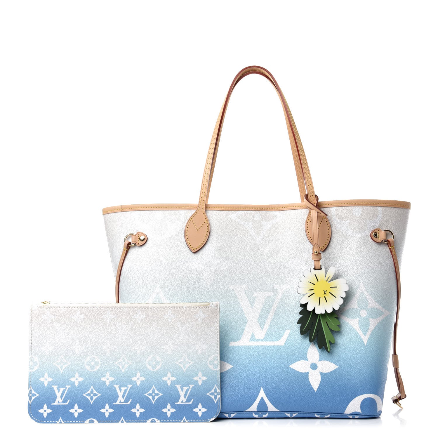 Louis Vuitton Monogram Giant By The Pool Neverfull MM Blue 1 of 11