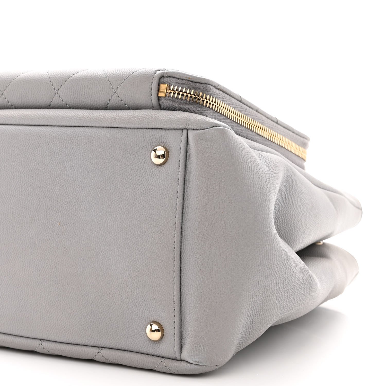 Chanel Caviar Quilted Small Business Affinity Shopping Bag Grey 11 of 13