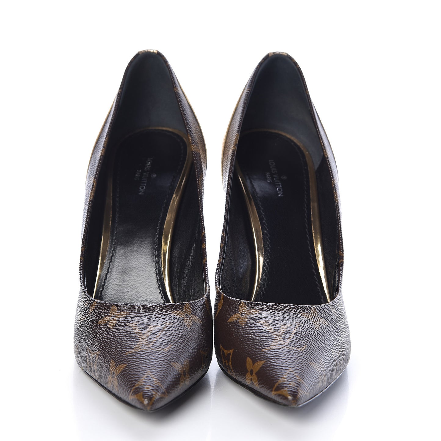 Monogram Cherie Pumps 39 Gold
