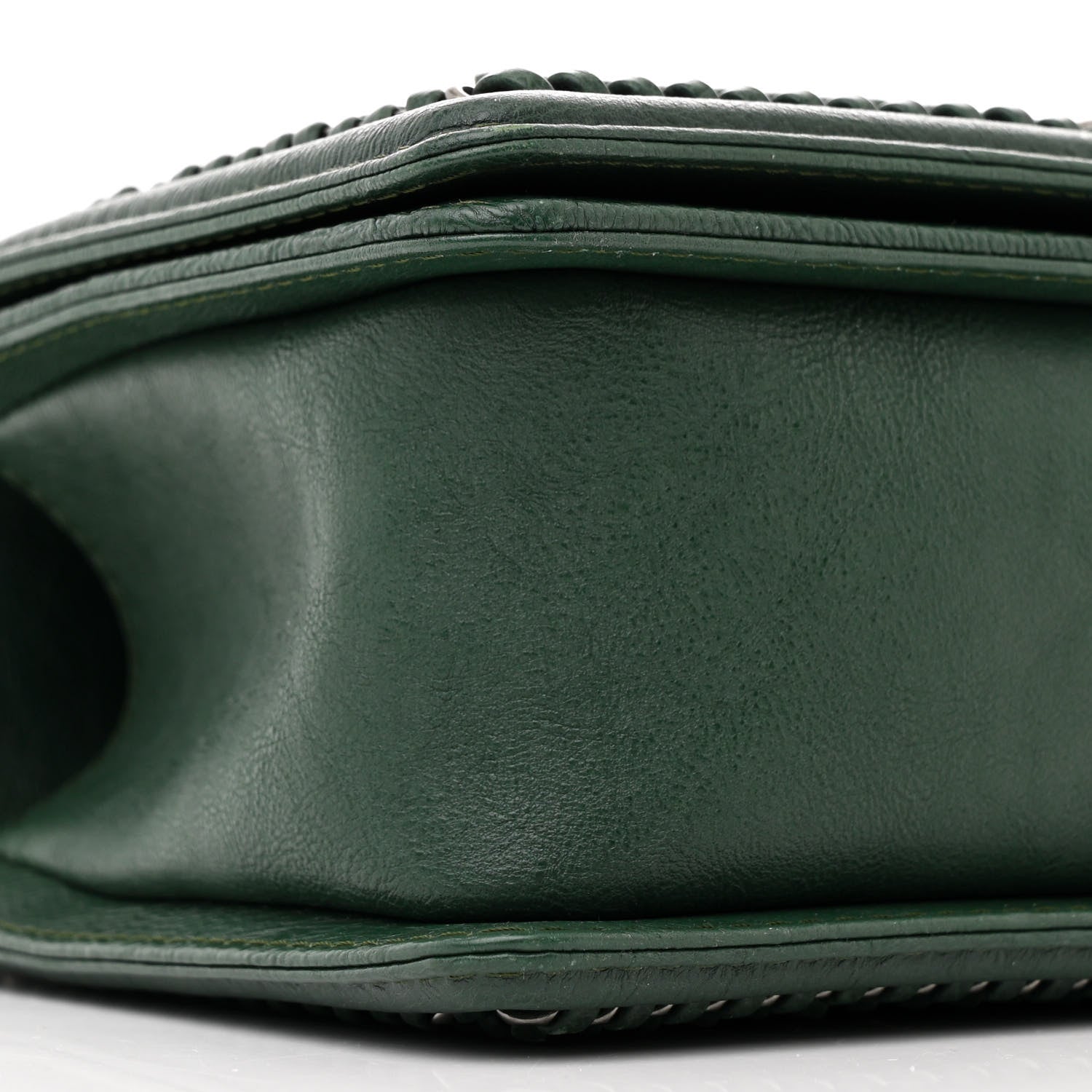 Chanel Calfskin Quilted Medium Boy Top Handle Flap Green 9 of 11