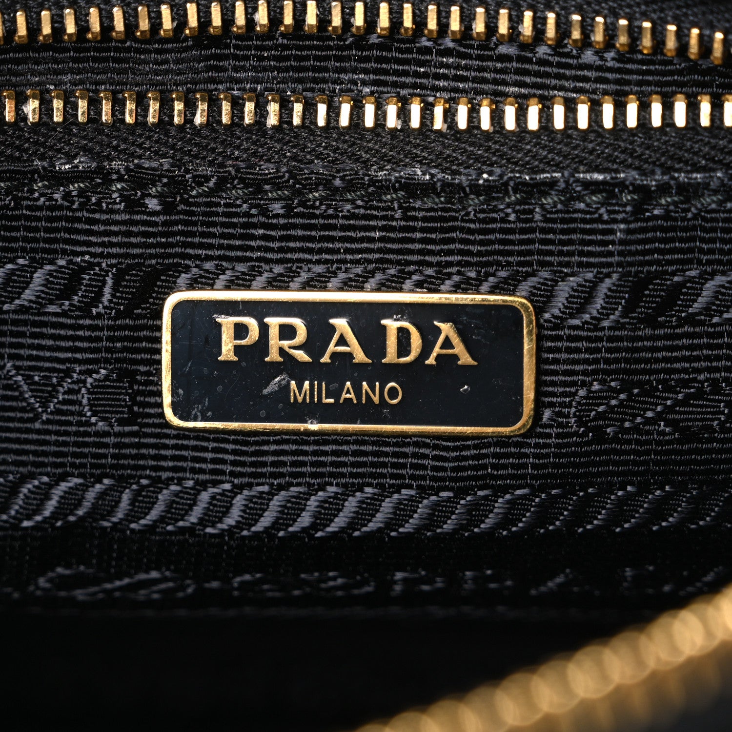 Prada Tessuto Nylon Gaufre Shoulder Bag Black 6 of 11