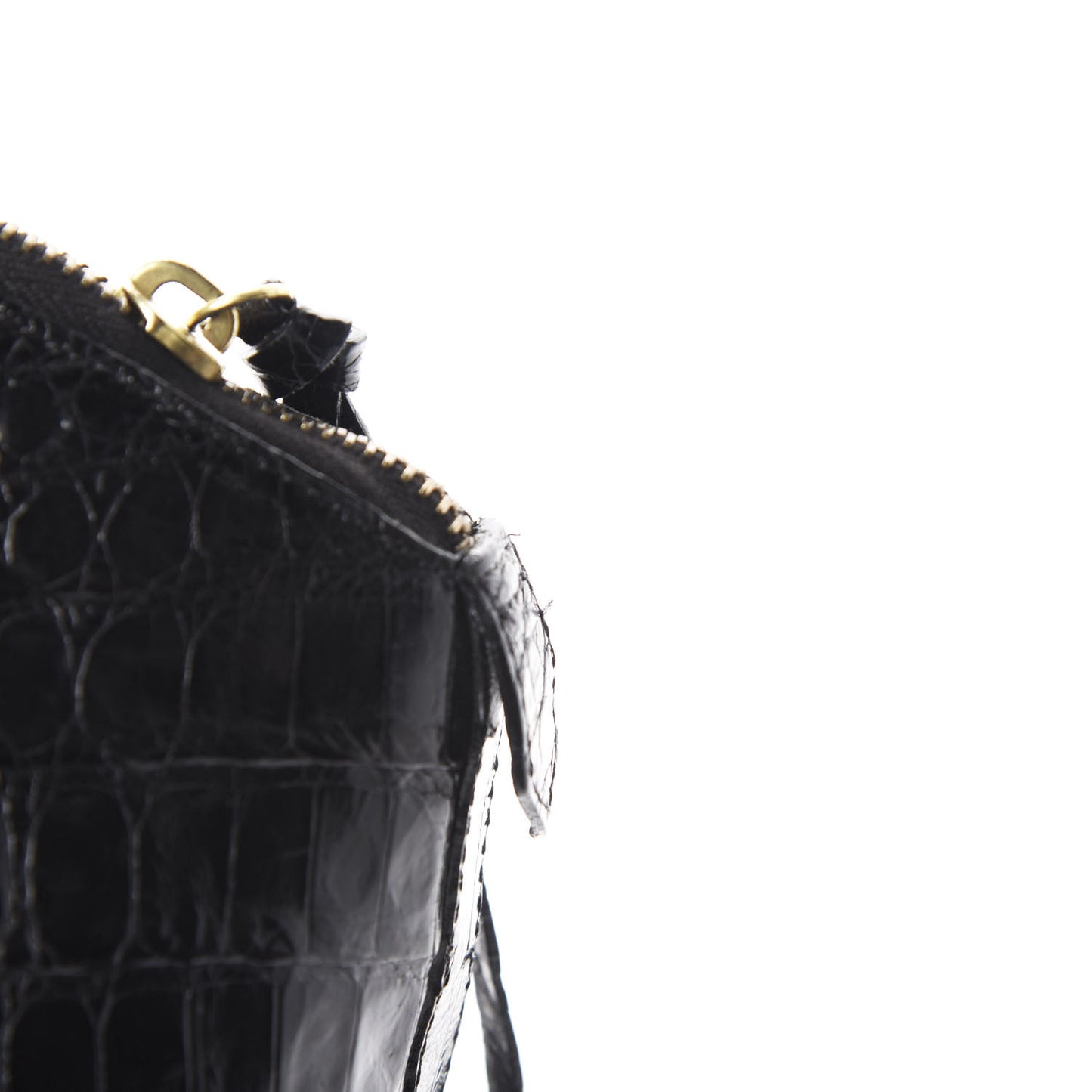 Crocodile Dome Satchel Black