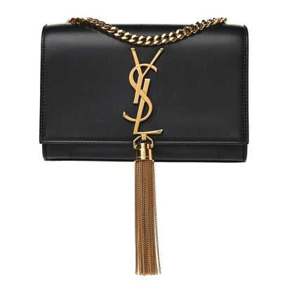 Saint Laurent Calfskin Small Classic Monogram Kate Tassel Satchel Black 1 of 9
