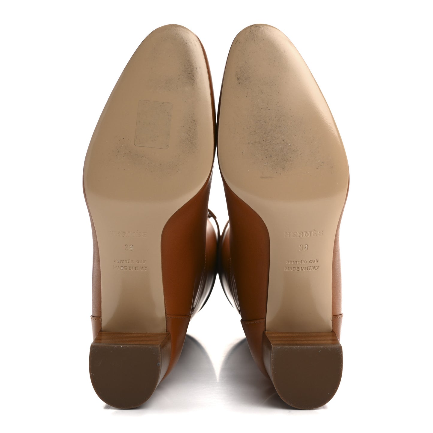 Heritage Calfskin Story Boots 38 Naturel