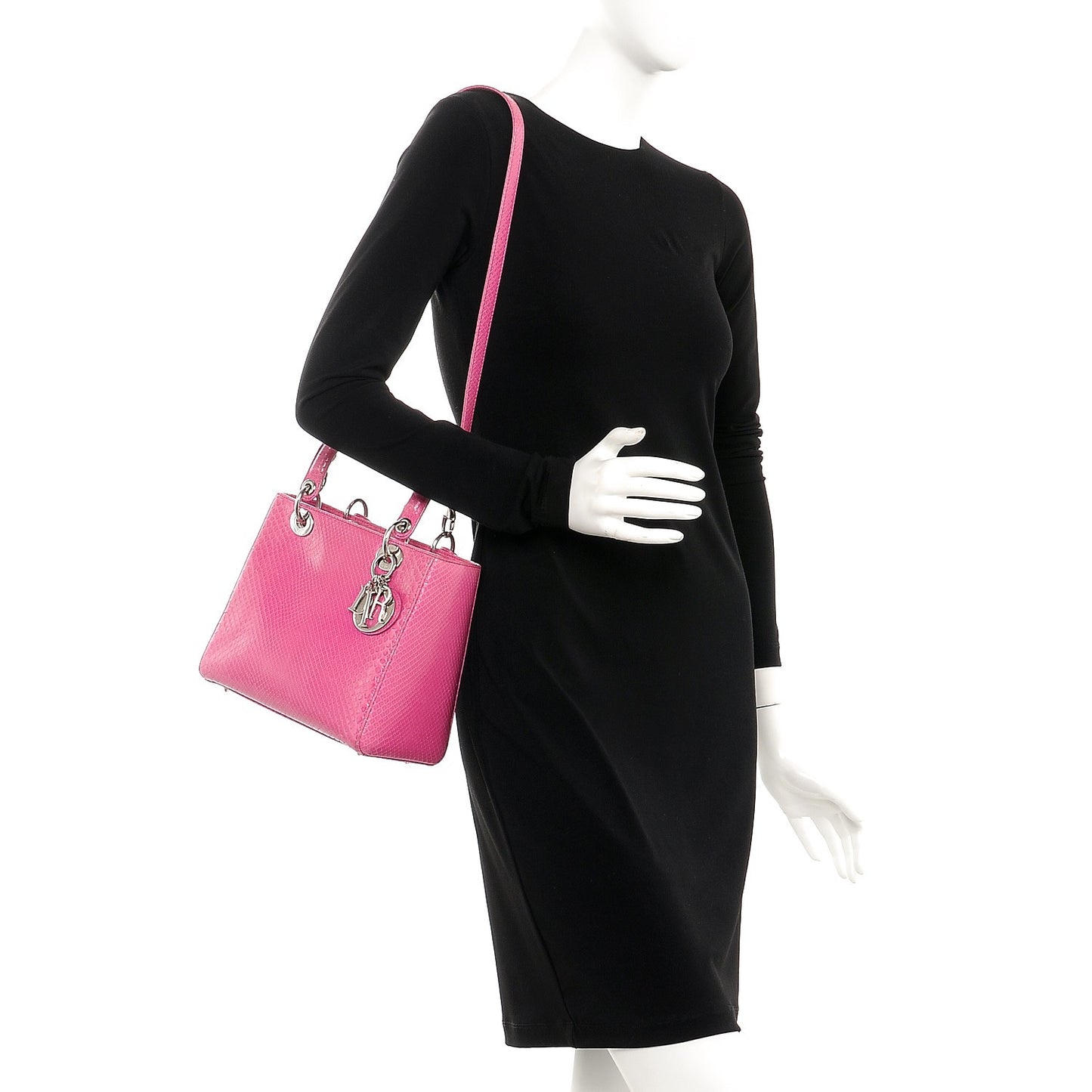 Python Medium Lady Dior Pink