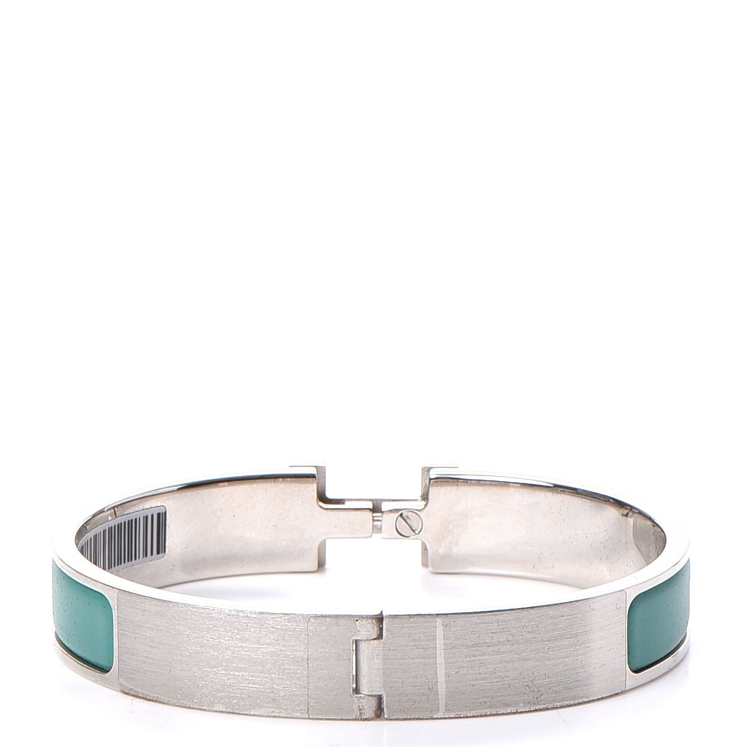 Hermes Matte Enamel Narrow Clic Clac HH Bracelet GM Emeraude 3 of 5
