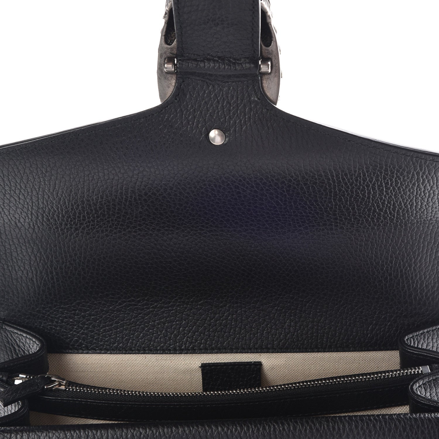Gucci Pebbled Calfskin Small Dionysus Shoulder Bag Black 10 of 12