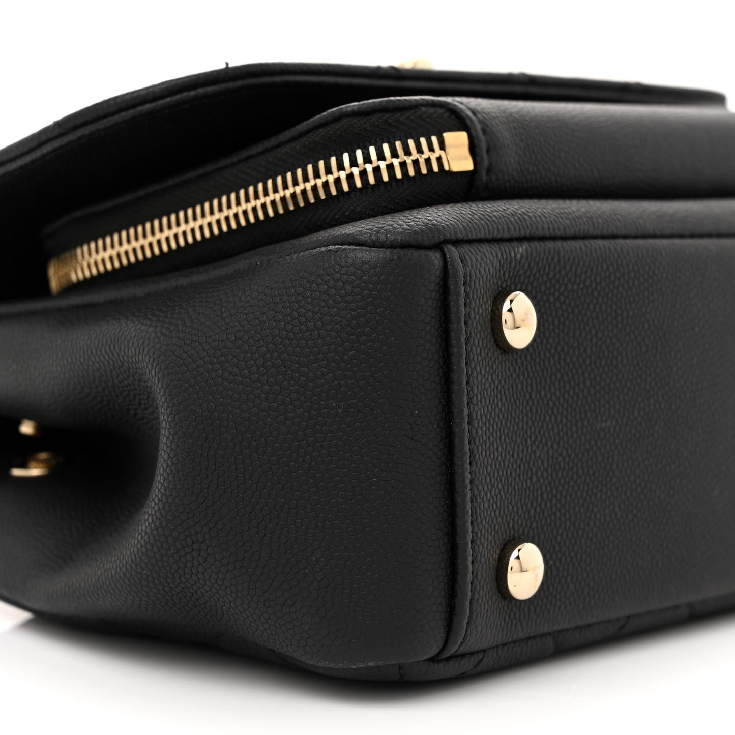 Caviar Quilted Small Business Affinity Flap Black