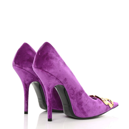 Balenciaga Velvet De Soie Pumps 37 4 of 8