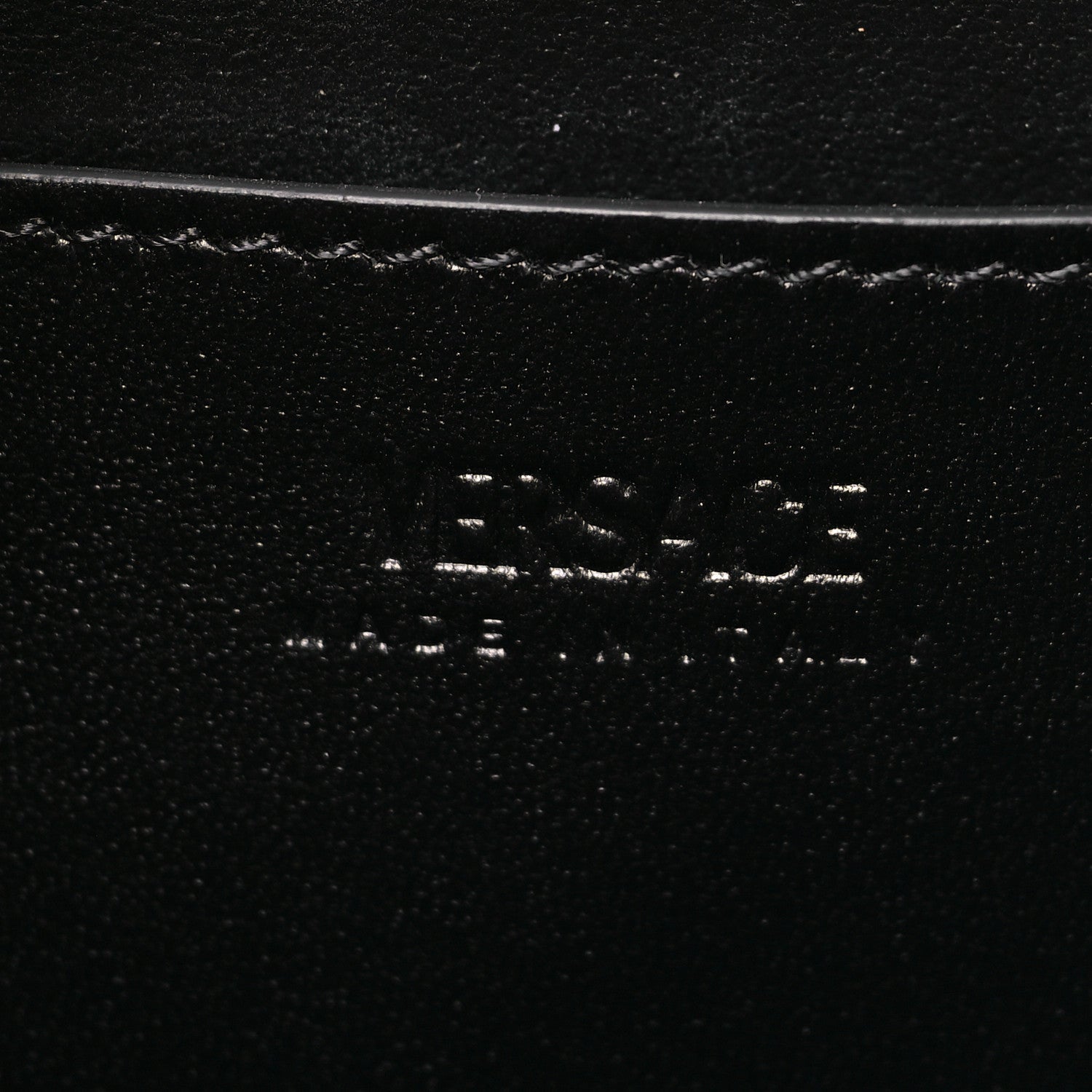 Versace Calfskin Medium Greca Goddess Shoulder Bag Black 6 of 9