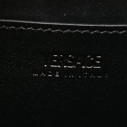 Versace Calfskin Medium Greca Goddess Shoulder Bag Black 6 of 9