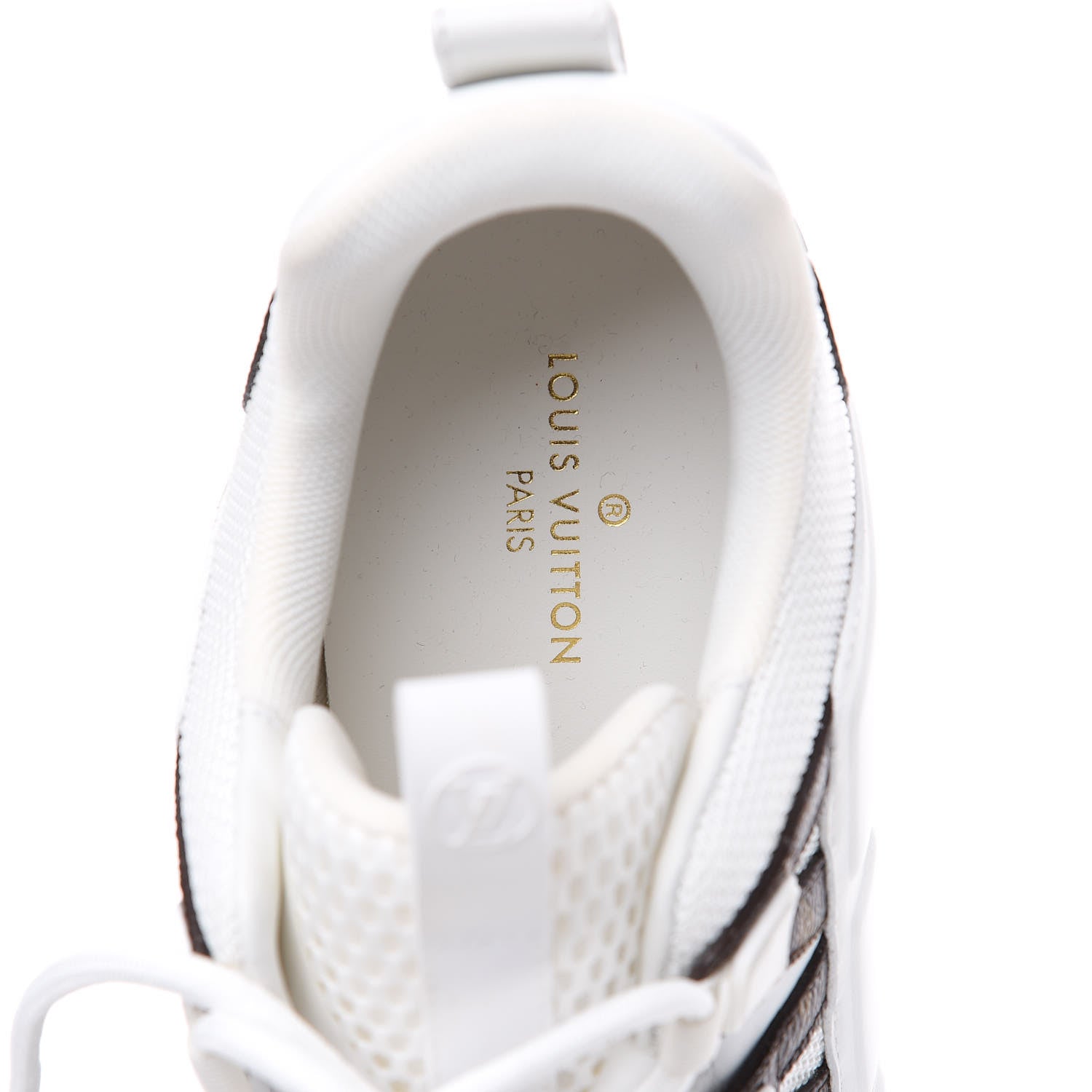 Louis Vuitton Calfskin Monogram Run Away Sneakers 39 White 9 of 11