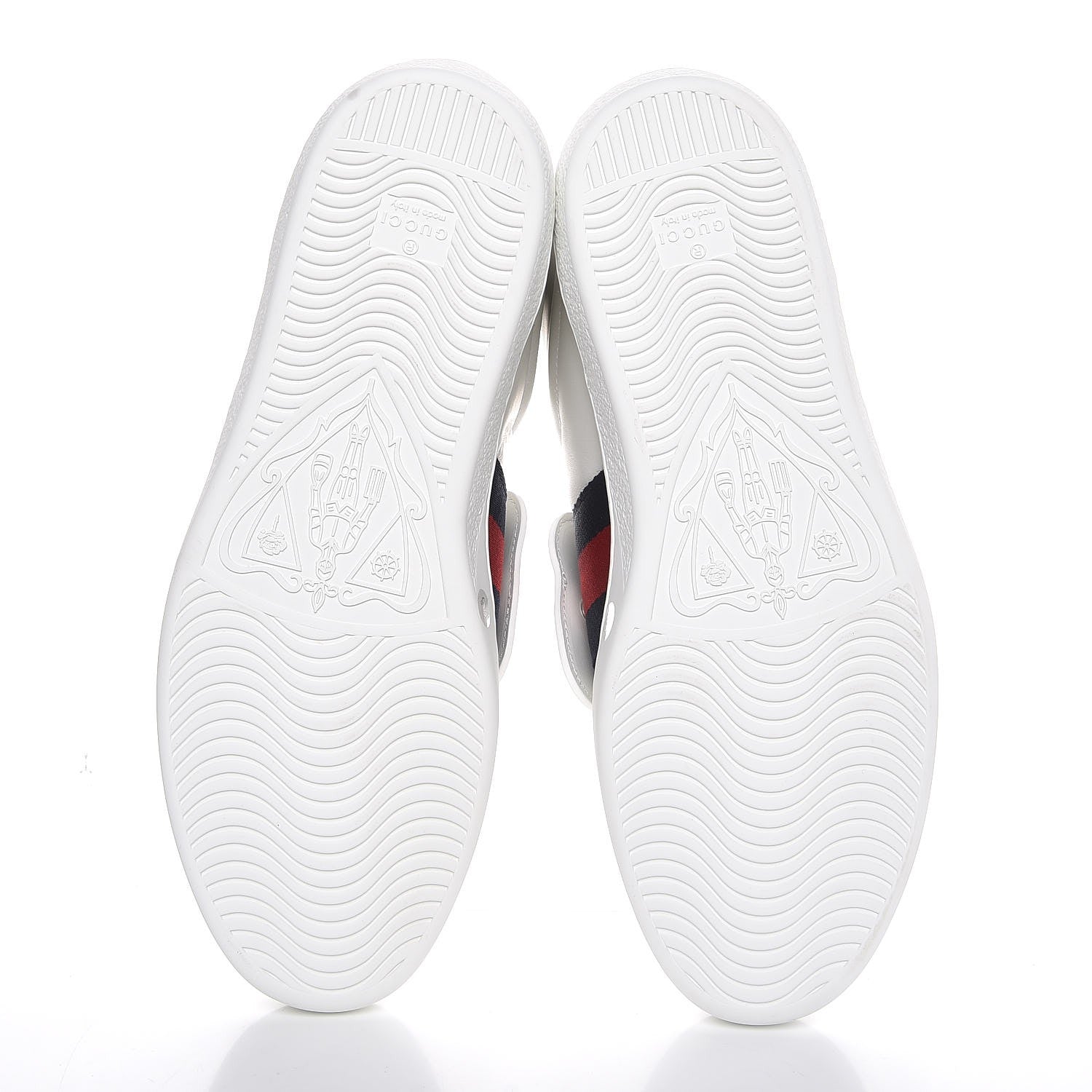 Gucci Calfskin Web Panther Embroidered Mens Ace High Top Sneakers 9.5 White 5 of 10