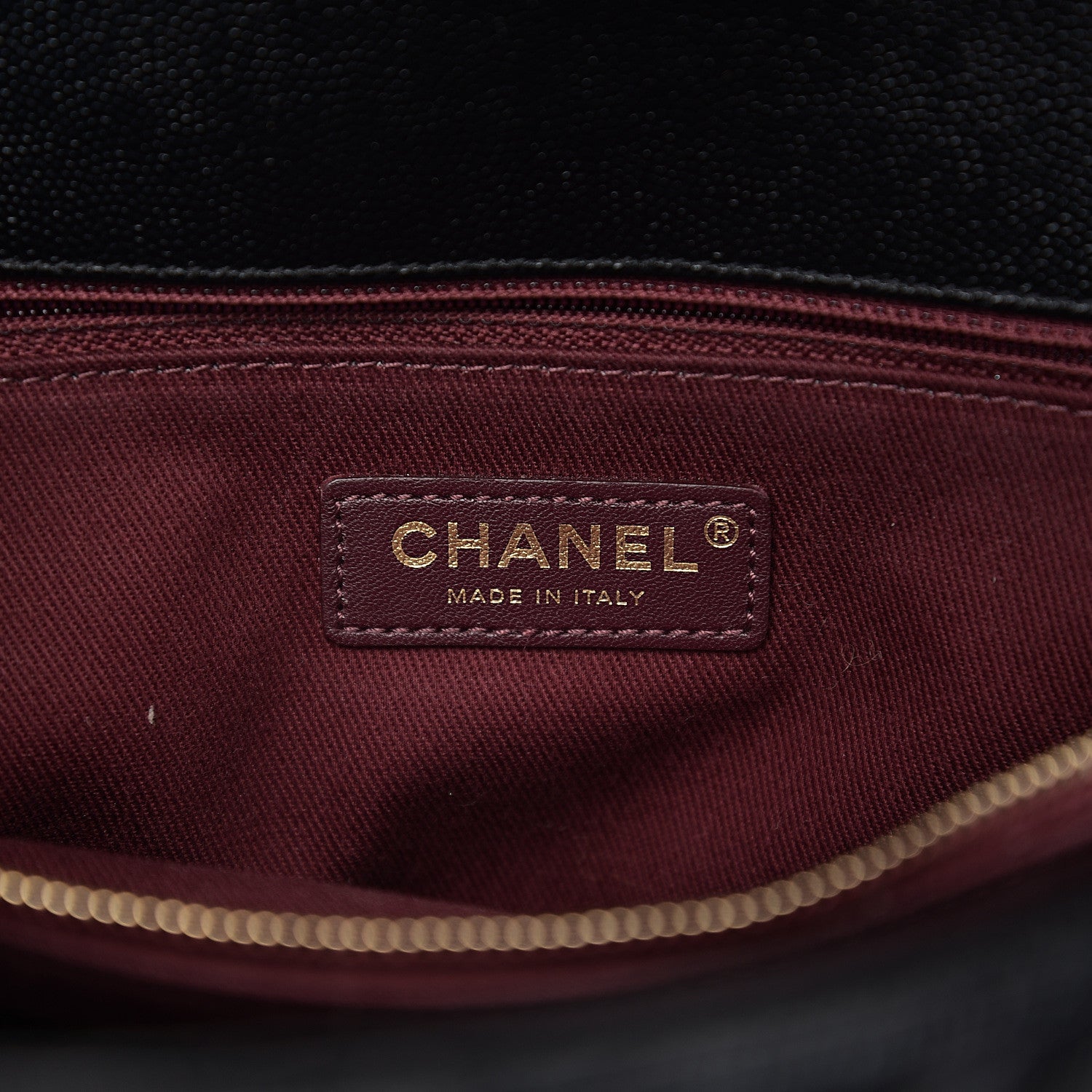 Chanel Caviar Chevron Quilted Medium Coco Handle Flap Black 5 of 9