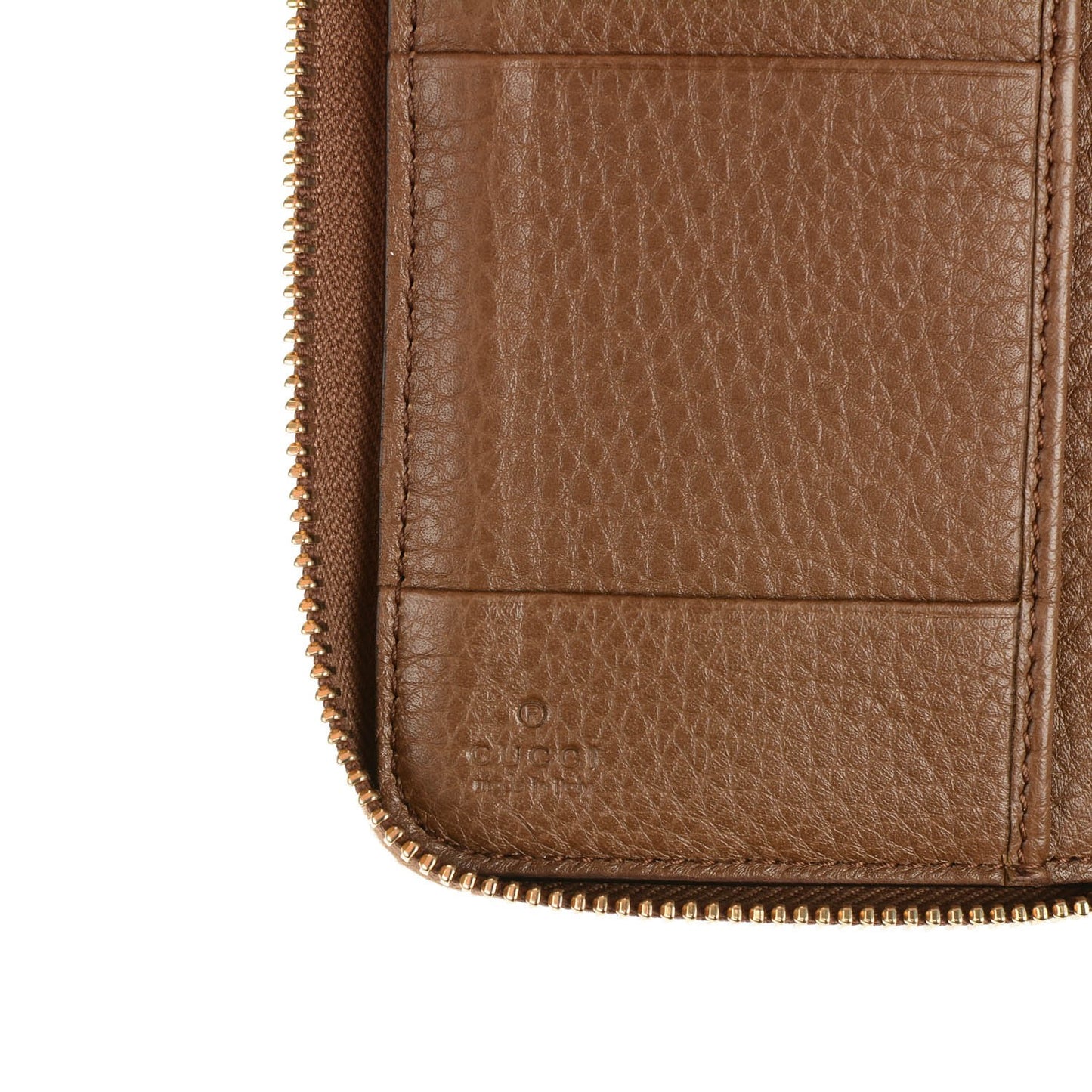 Calfskin Medium Soho Zip Around Wallet Maple Brown